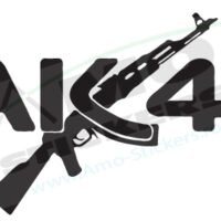 Sticker Auto AK 47