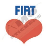 Sticker Auto Fiat Love