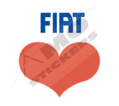 Sticker Auto Fiat Love