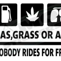 Sticker Auto Gas Grass or Ass