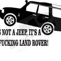 Sticker Auto Fucking Land Rover