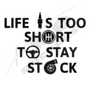 Sticker Auto Life short stay stock