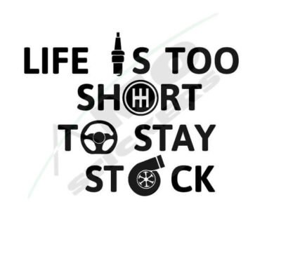 Sticker Auto Life short stay stock