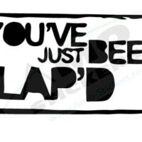 Sticker Auto You've just been Lap'D
