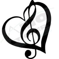 Sticker Auto Nota muzicala