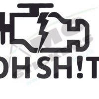 Sticker Auto OH SHIT