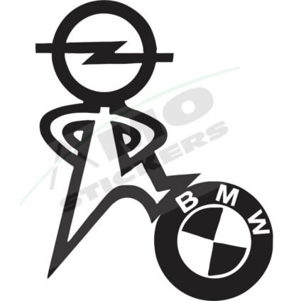 Sticker Auto Opel own BMW