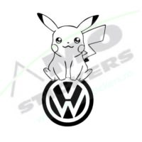 Autó matrica Pikachu VW