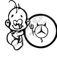Sticker Auto BABY On Board Mercedes