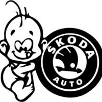 Sticker Auto Baby on Board Skoda