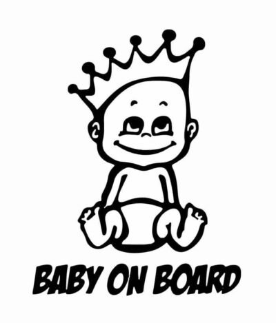 Sticker Auto BABY King On Board