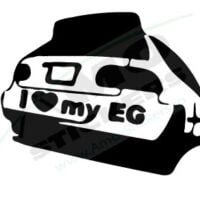 Sticker Auto love my e.g