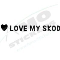 Sticker Auto Love Skoda