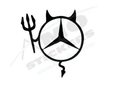 Sticker Auto Mercedes Evil