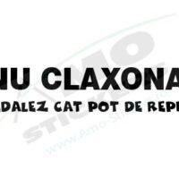 Sticker Auto Nu claxona2