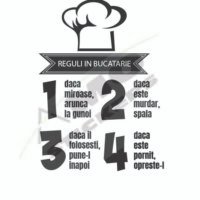 Stickere decorative reguli in bucatarie