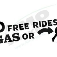 Sticker Auto No free rides
