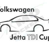 Sticker Auto VW Jetta TDI Cup