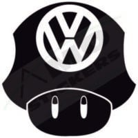 Sticker Auto VW mushroms
