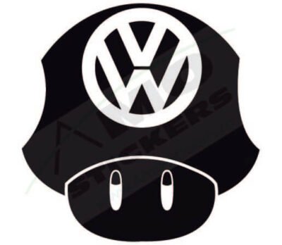 Sticker Auto VW mushroms