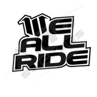 Sticker Auto We all ride