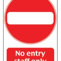 Sticker de Atentionare Nu intrati/No Entry