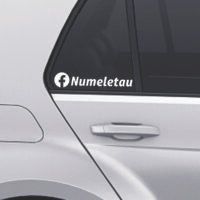 Sticker auto facebook personalizat