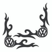 sticker auto Volkswagen laterale geam