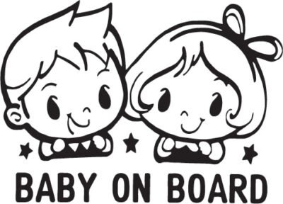Sticker auto Baby On Board 26