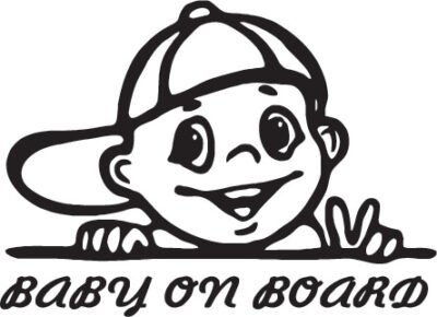 Sticker auto Baby On Board 32