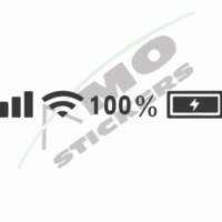 Sticker Auto Semnal Baterie Telefon