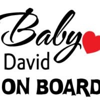 Baby On Board personalizat