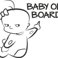 Sticker Auto Baby On Board 11
