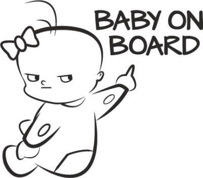 Sticker Auto Baby On Board 11