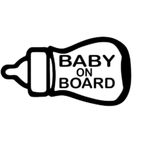 baby on board biberon