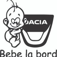 Sticker Auto Bebe la Bord