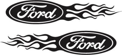 Sticker auto Ford Flames