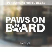 Sticker Auto paws on board