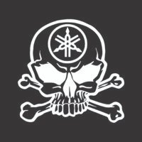 Sticker Auto Yamaha Skull