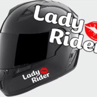 Sticker Moto Lady Rider Moto