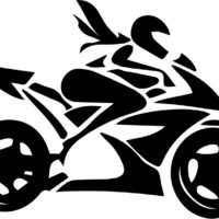 Sticker Moto Moto Girl
