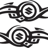 Sticker moto Suzuki Tribal