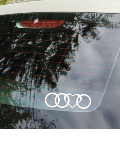 Sticker Auto Audi Heart