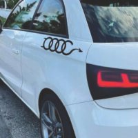 Sticker Auto Audi Devil