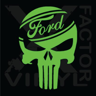 Sticker Auto Ford Skull