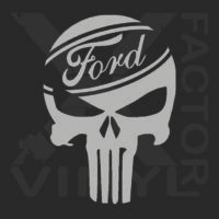 Sticker Auto Ford Skull