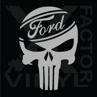Sticker Auto Ford Skull