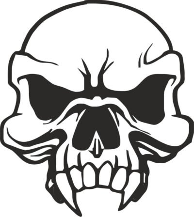 Sticker Auto Vampire Skull