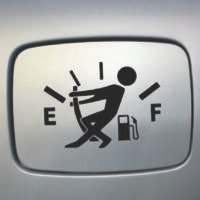 Sticker Auto Empty Fuel