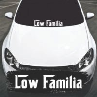 Sticker Auto Low Familia Parbriz